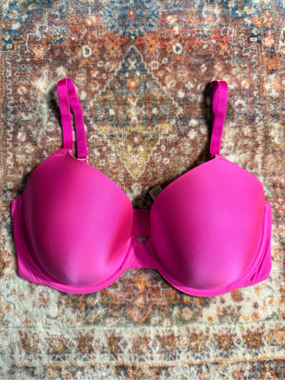 Victoria’s Secret Perfect Coverage T-Shirt Bra Hot Pink 34DD